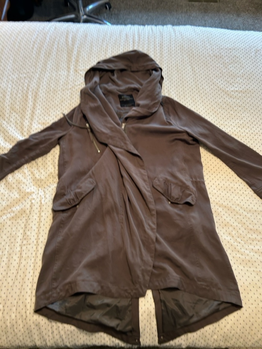 Women's Hooded Trench Utility Coat